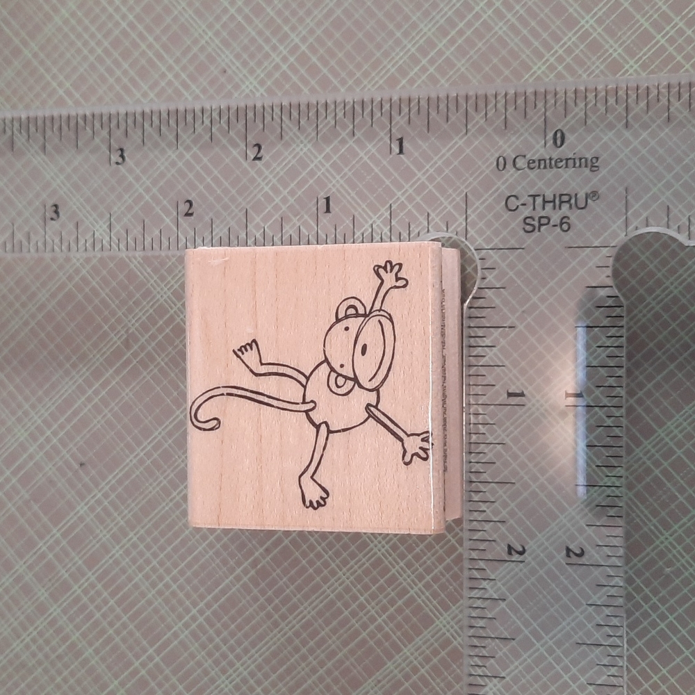 Hanging Monkeys Rubber Stamp